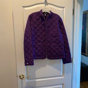 Ralph Lauren Purple Quilted Jacket- Size L